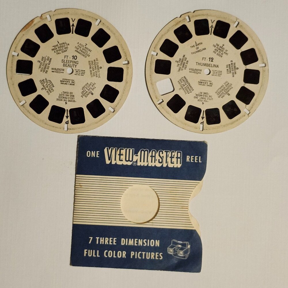 VINTAGE Sleeping Beauty View Master Reel + Bonus Reel